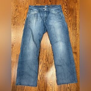 7 For All Mankind Men’s Relaxed Fit Jeans | Size 33 | Blue Denim